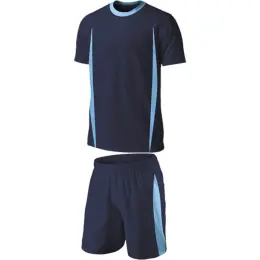 BRT Blade Soccer Single Set Navy-Sky Front